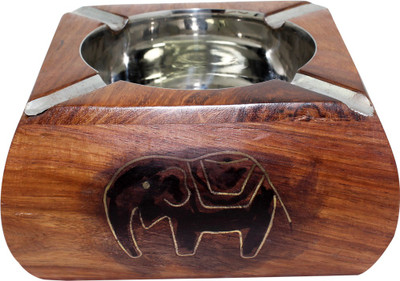 

Frabjous Brown Wooden Ashtray(Pack of 1)