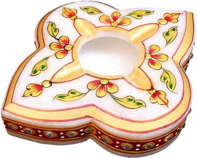 

JaipurCrafts Stylish Rajasthani Multicolor Marble Ashtray(Pack of 1)