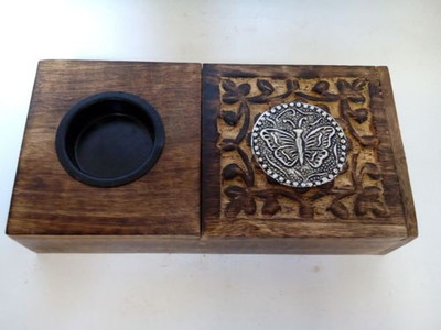 

PRESHI Brown Wood Ashtray