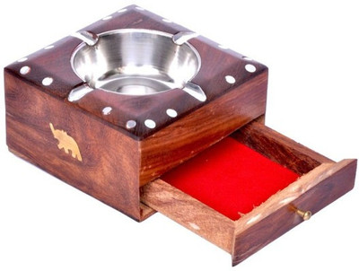 

Onlineshoppee Brown Wood Ashtray(Pack of 1)