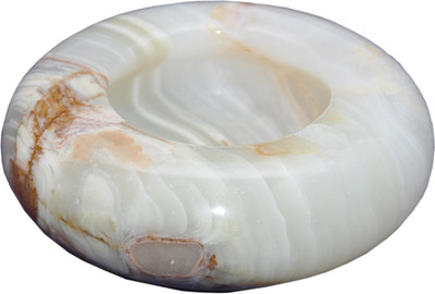 

MNE ASH TRAY Beige Marble Ashtray(Pack of 1)