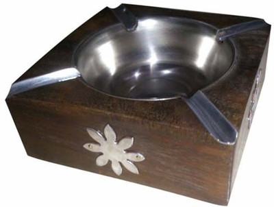 

Craftatoz Brown Wood Ashtray(Pack of 1)