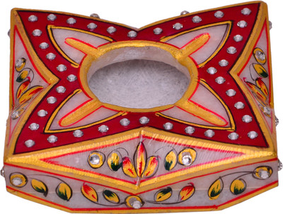 

Purpledip Exquisite Handpainted Marble Cigarrette Ashtray Multicolor Marble Ashtray(Pack of 1)
