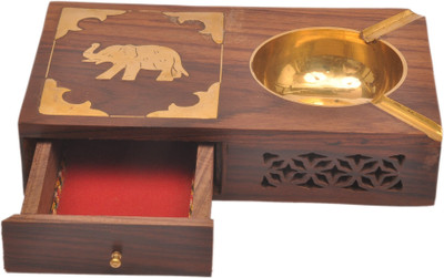

Sparkle India Brown Wood Ashtray(Pack of 1)