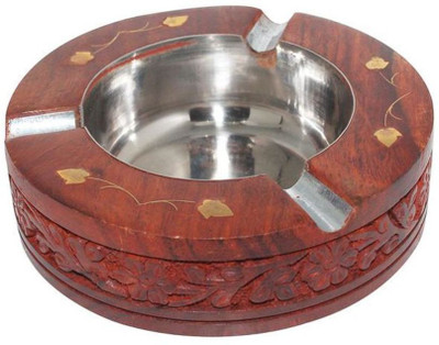 

La' Bonito Pro Brown Wood Ashtray(Pack of 1)