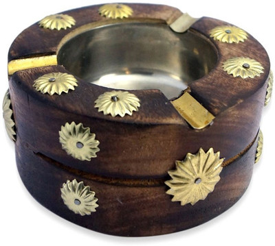 

Craftatoz Brown Wood Ashtray(Pack of 1)