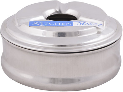 Kitchen Mart Bulging Steel Stainless Steel Ashtray(Pack of 1)