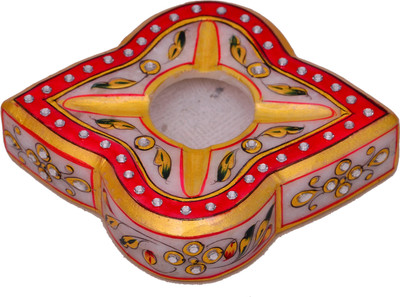 

Purpledip Exquisite Handpainted Marble Cigarrette Ashtray Multicolor Marble Ashtray(Pack of 1)