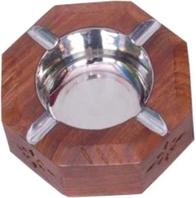 

Crafts World Brown Wood Ashtray
