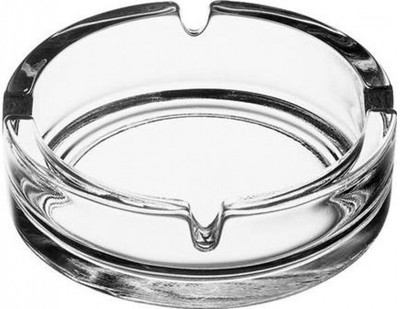 Pasabahce Clear Glass Ashtray(Pack of 2)