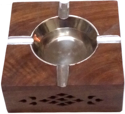 

Craftatoz Brown Wood Ashtray(Pack of 1)