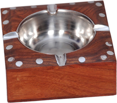 

Shopnline Brown Wood Ashtray