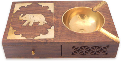 

Craftsmen Rajputana With Case Brown Wood Ashtray(Pack of 1)