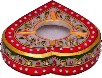 

Purpledip Exquisite Handpainted Marble Cigarrette Ashtray Multicolor Marble Ashtray(Pack of 1)