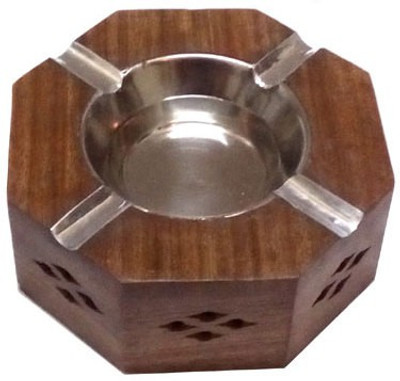 

Afordia Wooden Ashtray Brown, Steel Wooden Ashtray(Pack of 1)