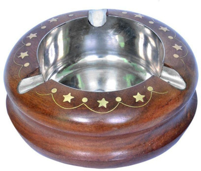 

La' Bonito Pro Brown Wood Ashtray(Pack of 1)