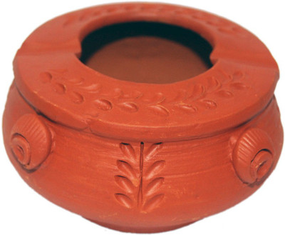 

Karukraft Orange Terracotta Ashtray(Pack of 1)
