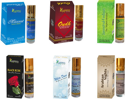 54% OFF on Kazima Premium Fragrance Unisex Attar Perfume combo (6