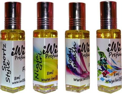 

iwill Premium Sportz Style, Long Ride, Ninja Girl, Body Splash Non Alcoholic Fancy Perfume 32 ml Pack Floral Attar(Fruity)