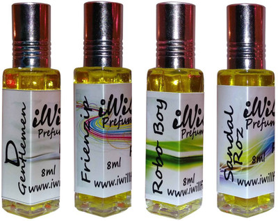 

iwill Premium D Gentleman, Friendzip, Robo Boy, Sandal Roz Non Alcoholic Fancy Perfume 32 ml Pack Floral Attar(Spicy)