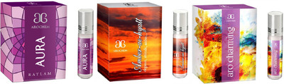 

Arochem Amber ae hyatt Aro charming Aura Combo Floral Attar(White Lotus)