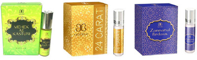 

Arochem Zannatul firdaus 24 Carat Mahek Ae Kasturi Combo Floral Attar(Musk)