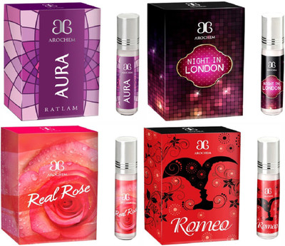 

Arochem Romeo Night in london Real rose Aura Combo Floral Attar(Rose)