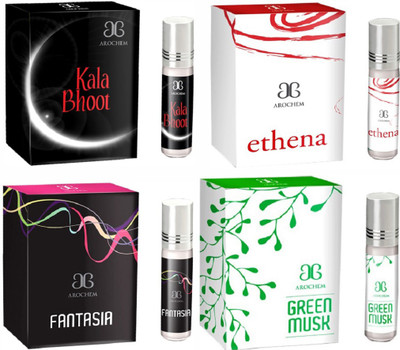 

Arochem Green musk Ethena Fantasia Kala Bhoot Combo Floral Attar(Floral)