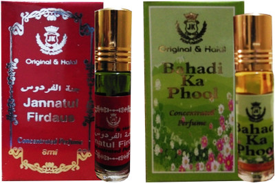 

JK Jannatul Firdaus and Bahadi ka phool pack of 2 8ml Roll on Bottles Floral Attar(Jannat ul Firdaus)