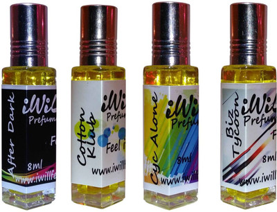 

iwill Premium Cotton Klub, After Dark, After Dark, Cyc Alone Non Alcoholic Fancy Perfume 32 ml Pack Herbal Attar(Floral)