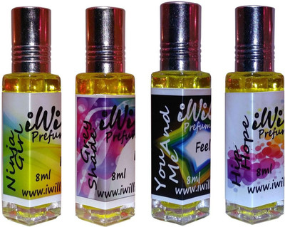 

iwill Premium Ninja Girl, Grey Shade, You and Me, Hip Hope Non Alcoholic Fancy Perfume 32 ml Pack Floral Attar(Spicy)