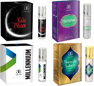 Arochem Nawab saheb Marhabaa Millennium Kala Bhoot Combo Floral Attar(Floral)