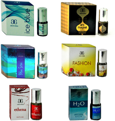 

Arochem Magnet IceBlue BlueStar Fashion H2O Ethena Floral Attar(Musk Arabia)