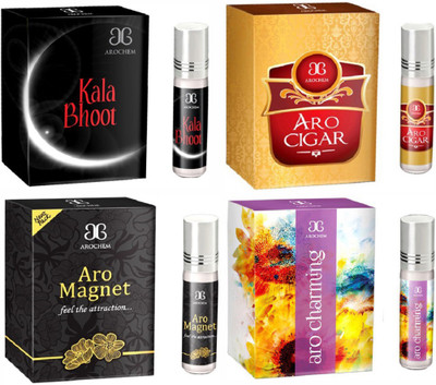Arochem Aro Charming Aro Cigar Aro magnet Kala Bhoot Combo Floral Attar(Floral)