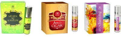 

Arochem Aro Charming Aro Cigar Mahek Ae Kasturi Combo Floral Attar(Floral)