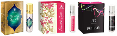 

Arochem Nawab saheb Sweet Love Fantasia Combo Floral Attar(Sandalwood)