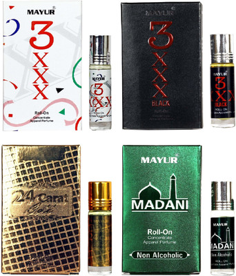 

Mayur Fancy Fragrance attar combo(4pcs of 8ml) Floral Attar(Citrus)