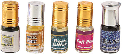 

Shama 3ml each combo of 5 bottles of Alcohol Free, Undiluted Floral Attar(Floral)