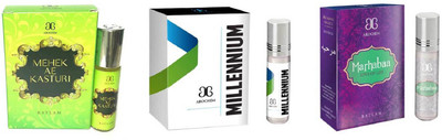 

Arochem Marhabaa Millennium Mahek Ae Kasturi Combo Floral Attar(Musk)