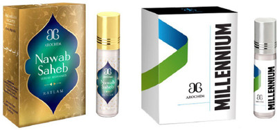 

Arochem Millennium Nawab saheb Combo Floral Attar(Rose)
