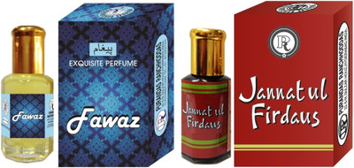 

Purandas Ranchhoddas PRS Fawaz & Jannatul-Firdaus 12ml Each Herbal Attar(Fruity)