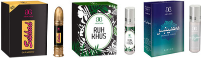 

Arochem Sukhad Ruh Khus Sufiyaana Combo Floral Attar(Musk)