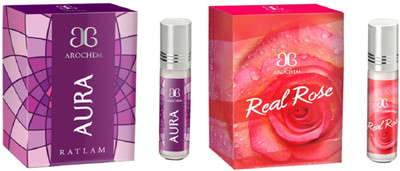 AROCHEM Real rose Aura Combo Floral Attar(Amber)