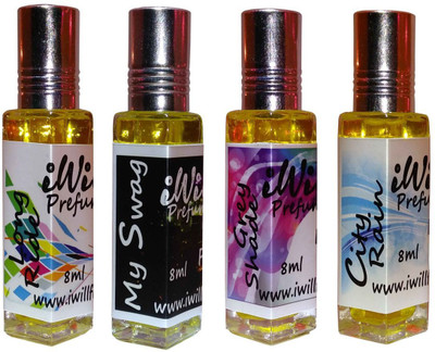 

iwill Premium Long Ride, My Swag, Grey Shade, My Swag Non Alcoholic Fancy Perfume 32 ml Pack Floral Attar(Spicy)