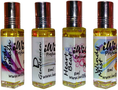 

iwill Premium Body Splash, D Gentleman, Heart Beat, Windy Mist Non Alcoholic Fancy Perfume 32 ml Pack Floral Attar(Woody)