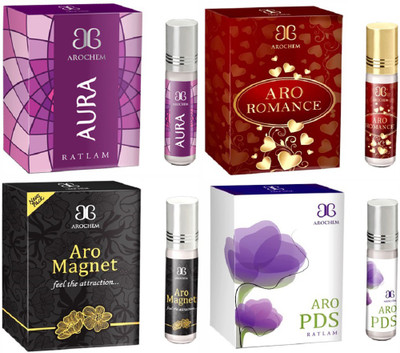 

Arochem Aro PDS Aro Romance Aro magnet Aura Combo Floral Attar(Floral)