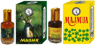 

Purandas Ranchhoddas PRS Mushk & Majmua 6ml Each Herbal Attar(Musk)