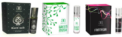 

Arochem Fantasia Green musk Black Jack Combo Floral Attar(Amber)
