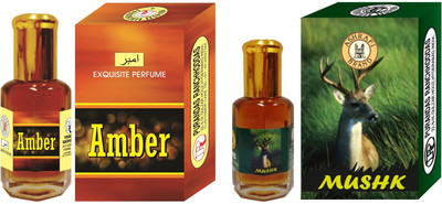 

Purandas Ranchhoddas Amber & Mushk Attar 6ml Each Floral Attar(Amber)