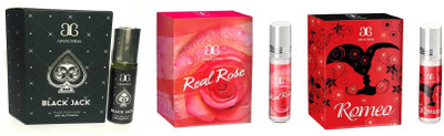 

Arochem Real rose Romeo Black Jack Combo Floral Attar(Amber)